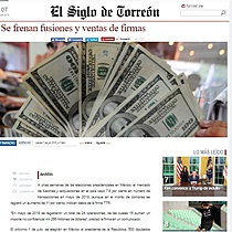 Se frenan fusiones y ventas de firmas